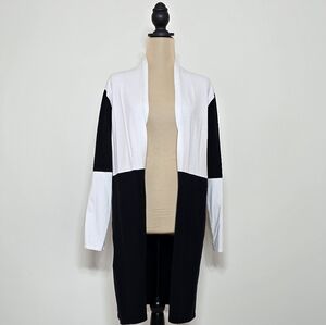 Vila Milano Long Line Colorblock Cardigan